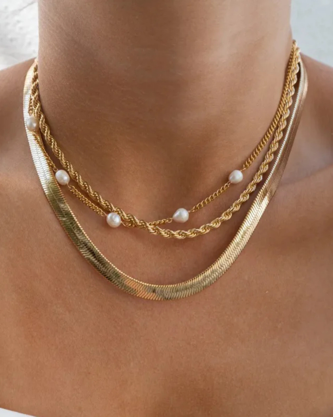Chunky Herringbone Necklace
