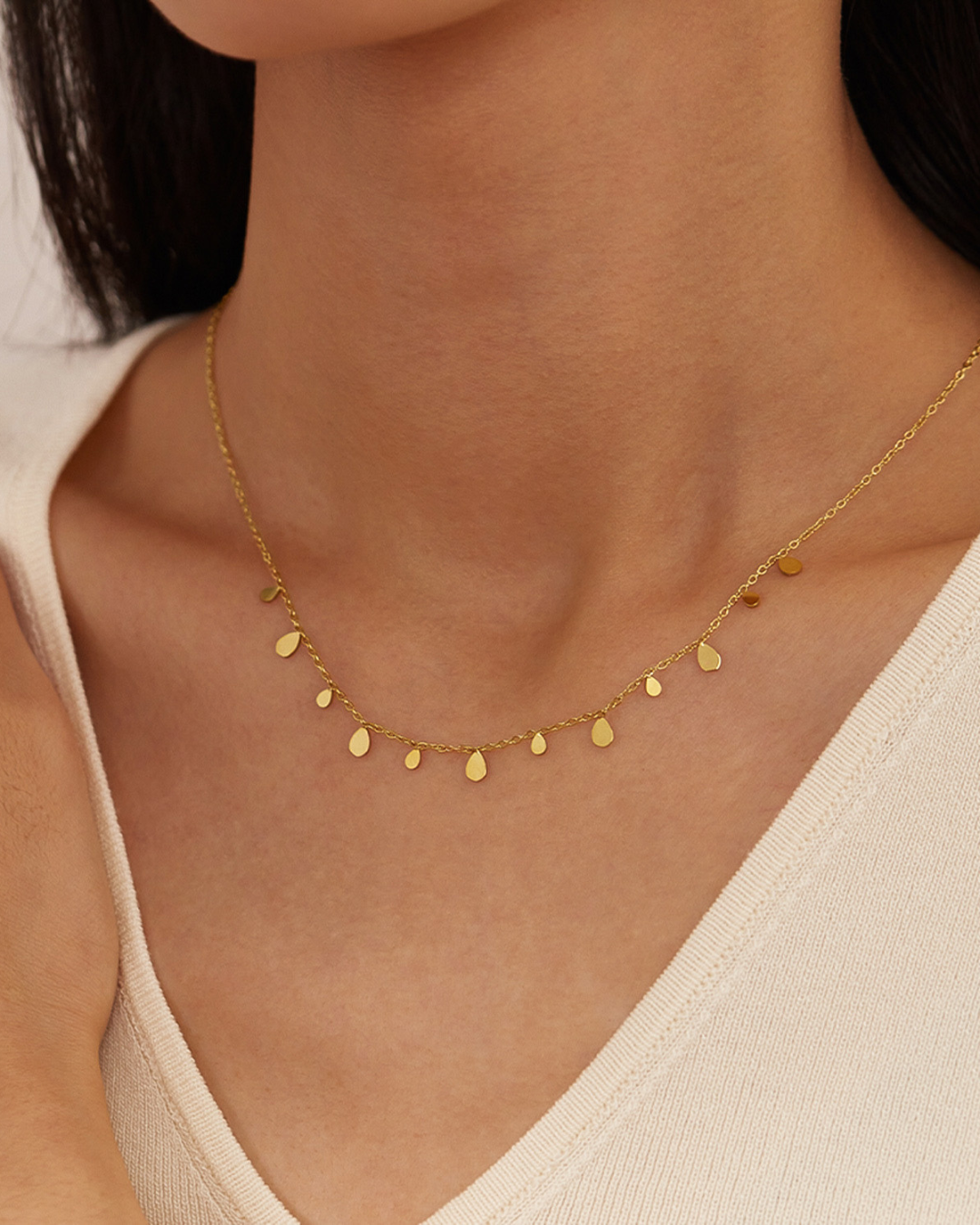 Round/Oval Disc Necklace