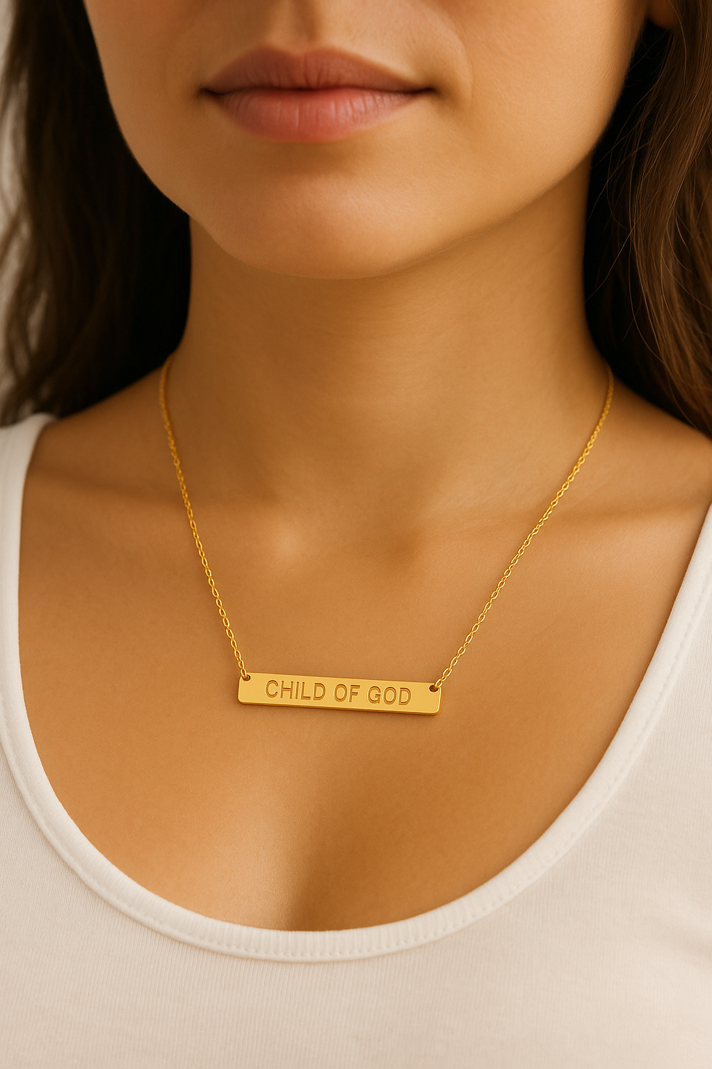 Child of God | Embossed Necklace | SALT In-house Designed