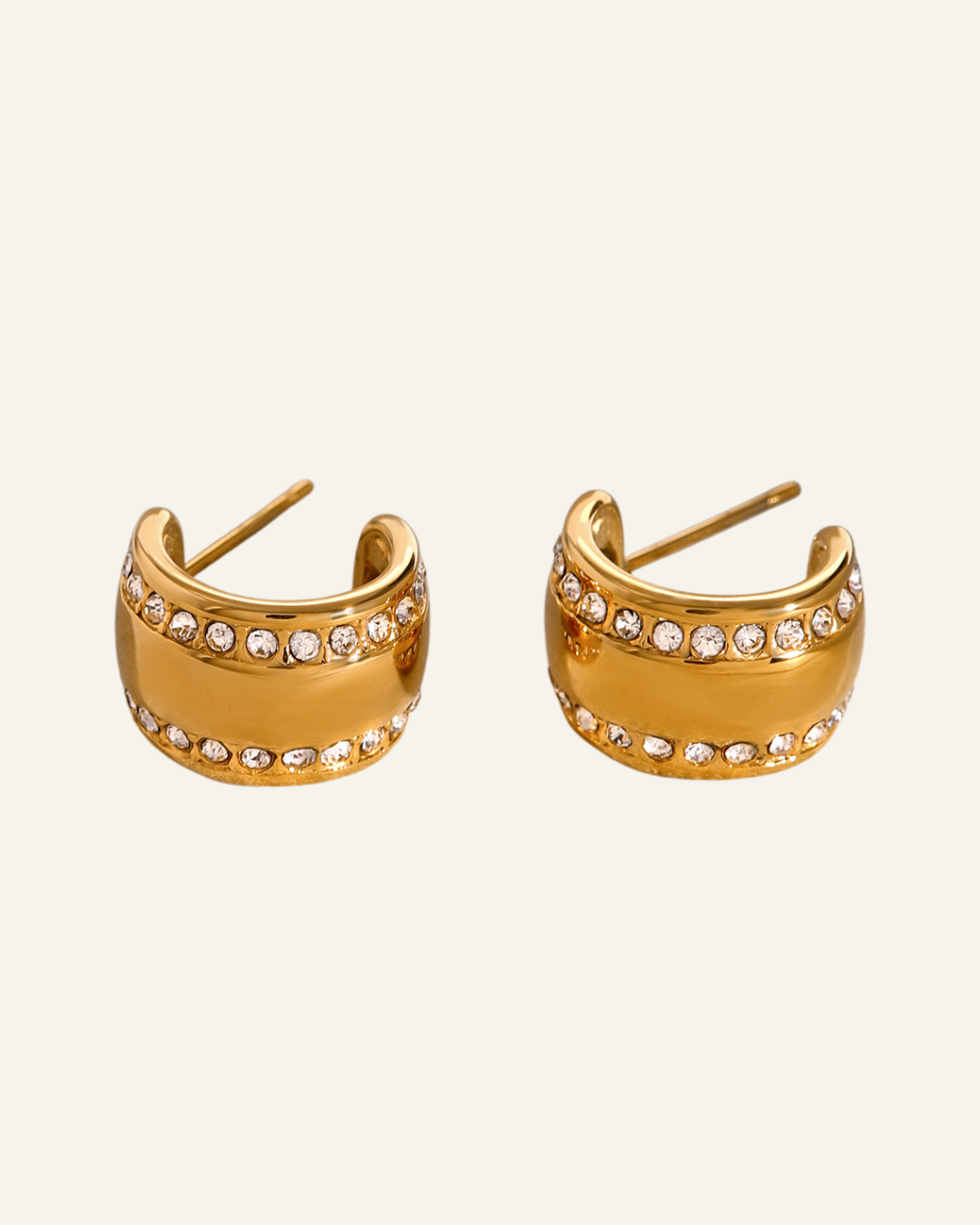 Evelyn Chunky Studs | Waterproof | Premium