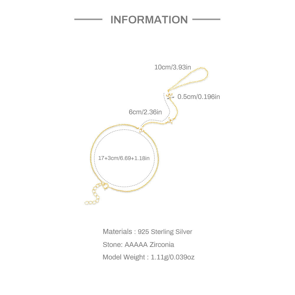 Hand Chain - 925 Sterling Silver