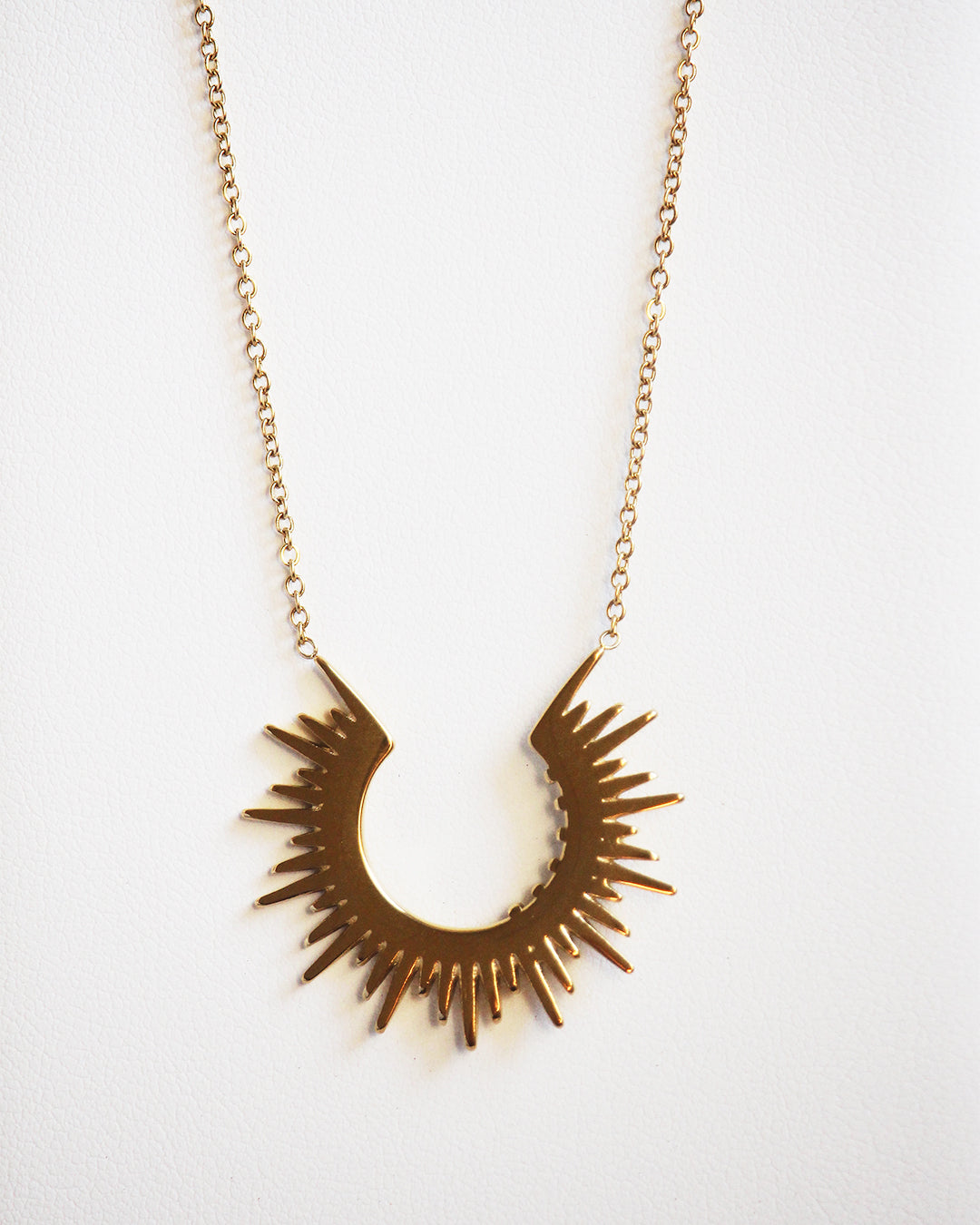 Golden Sun Necklace - Waterproof - Tarnish Proof