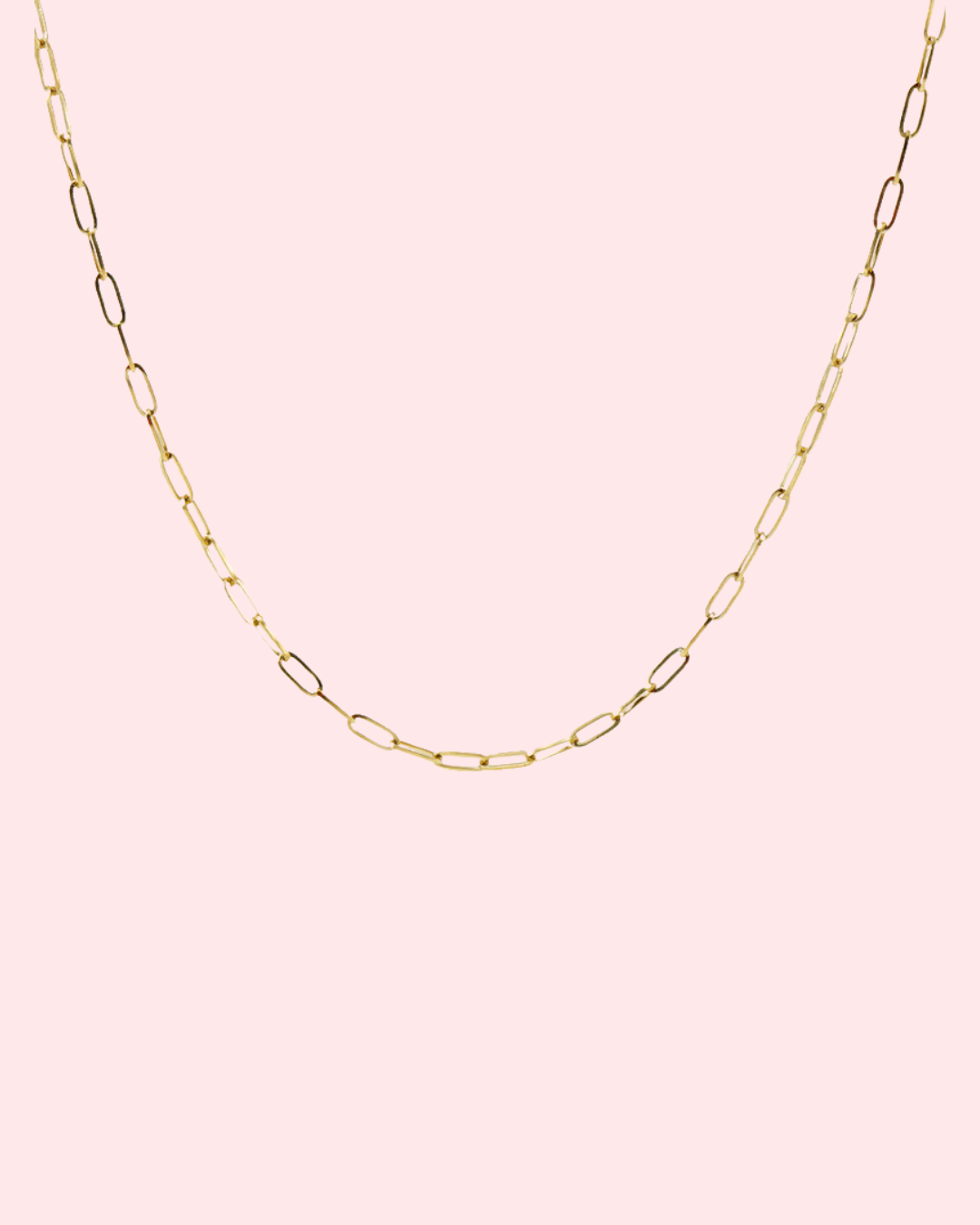 Paper Clip Necklace - Waterproof - Tarnish Free