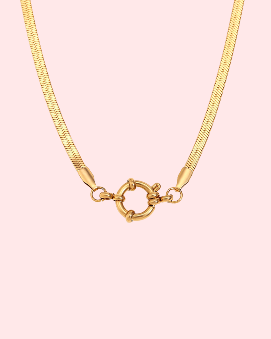 Snake Clasp Necklace - Waterproof - Tarnish Free