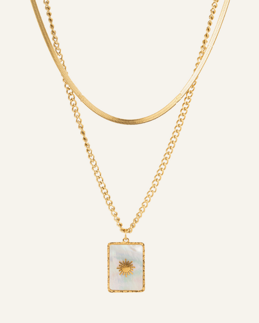 Sunshine Pendant Necklace Set