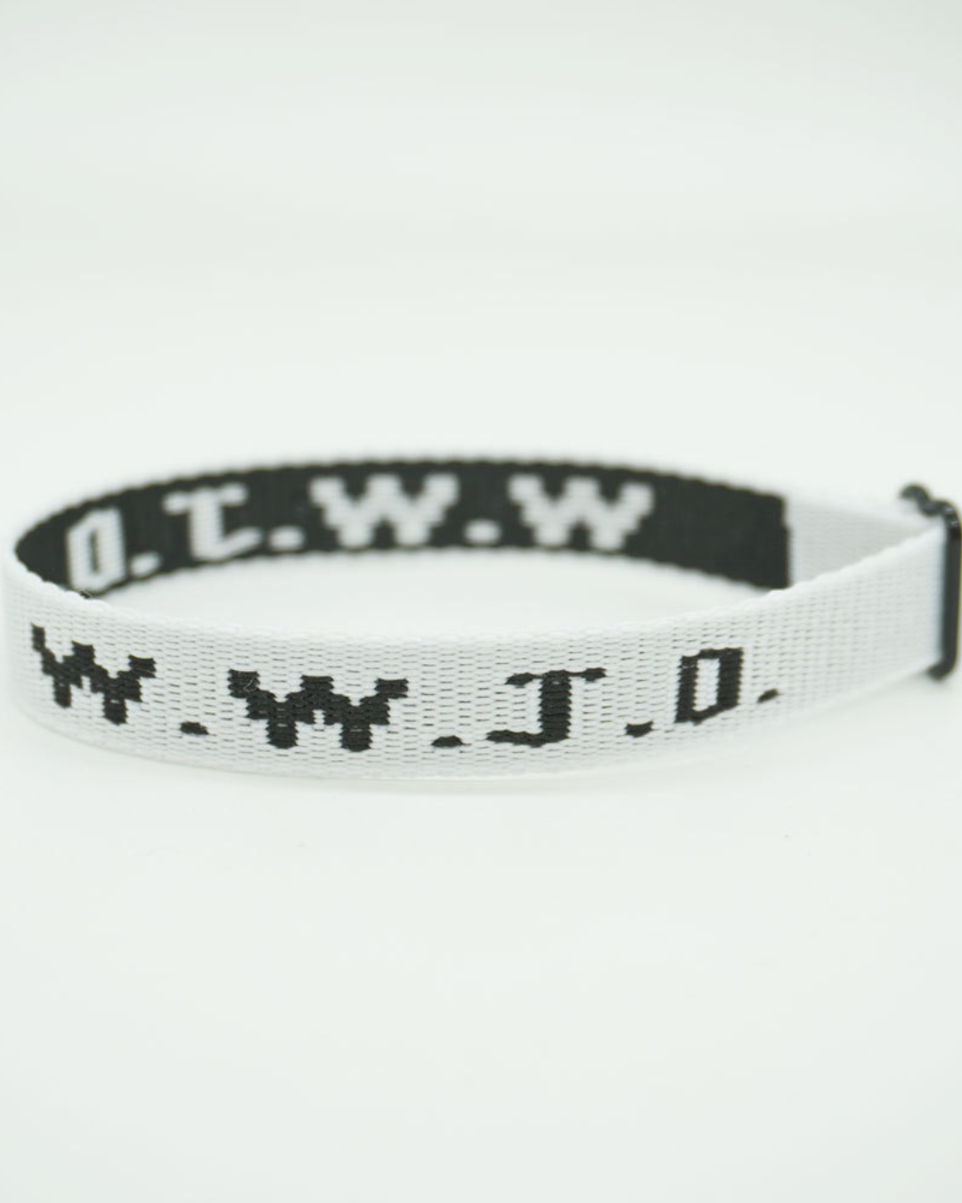 FREE - WWJD Jacquard Wristband - Neutral Colours