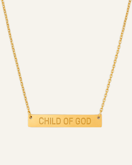 Child of God | Embossed Necklace | SALT In-house Designed