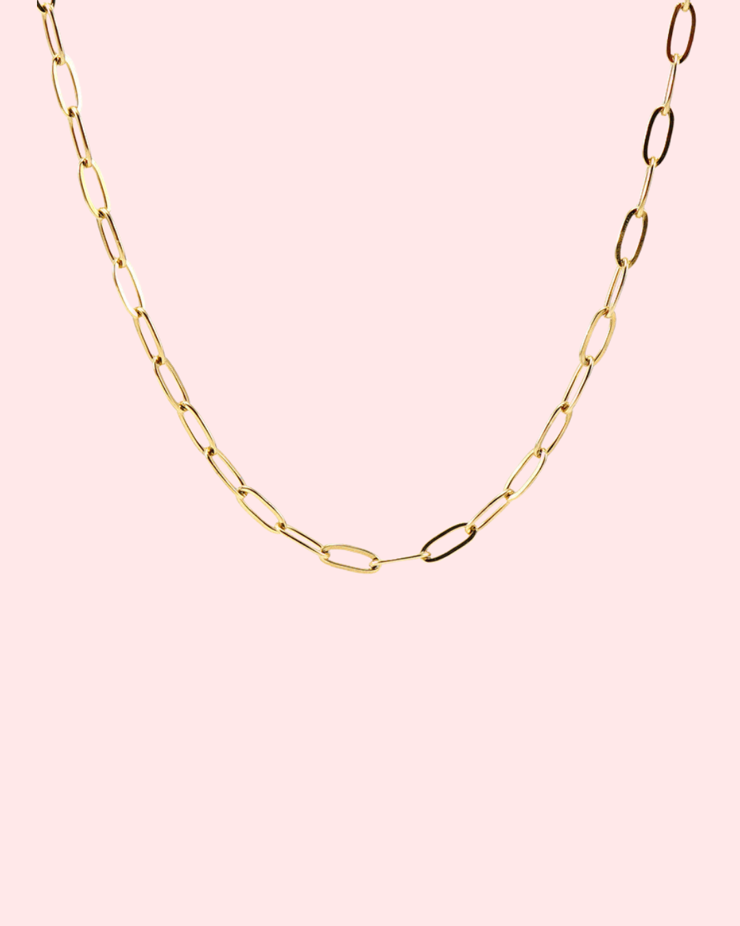 Paper Clip Necklace - Waterproof - Tarnish Free