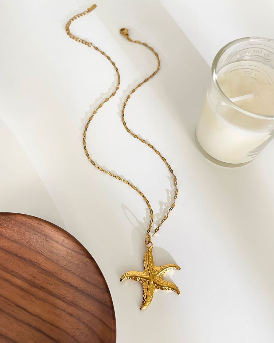 Starfish Pendant Necklace - Waterproof - Tarnish free