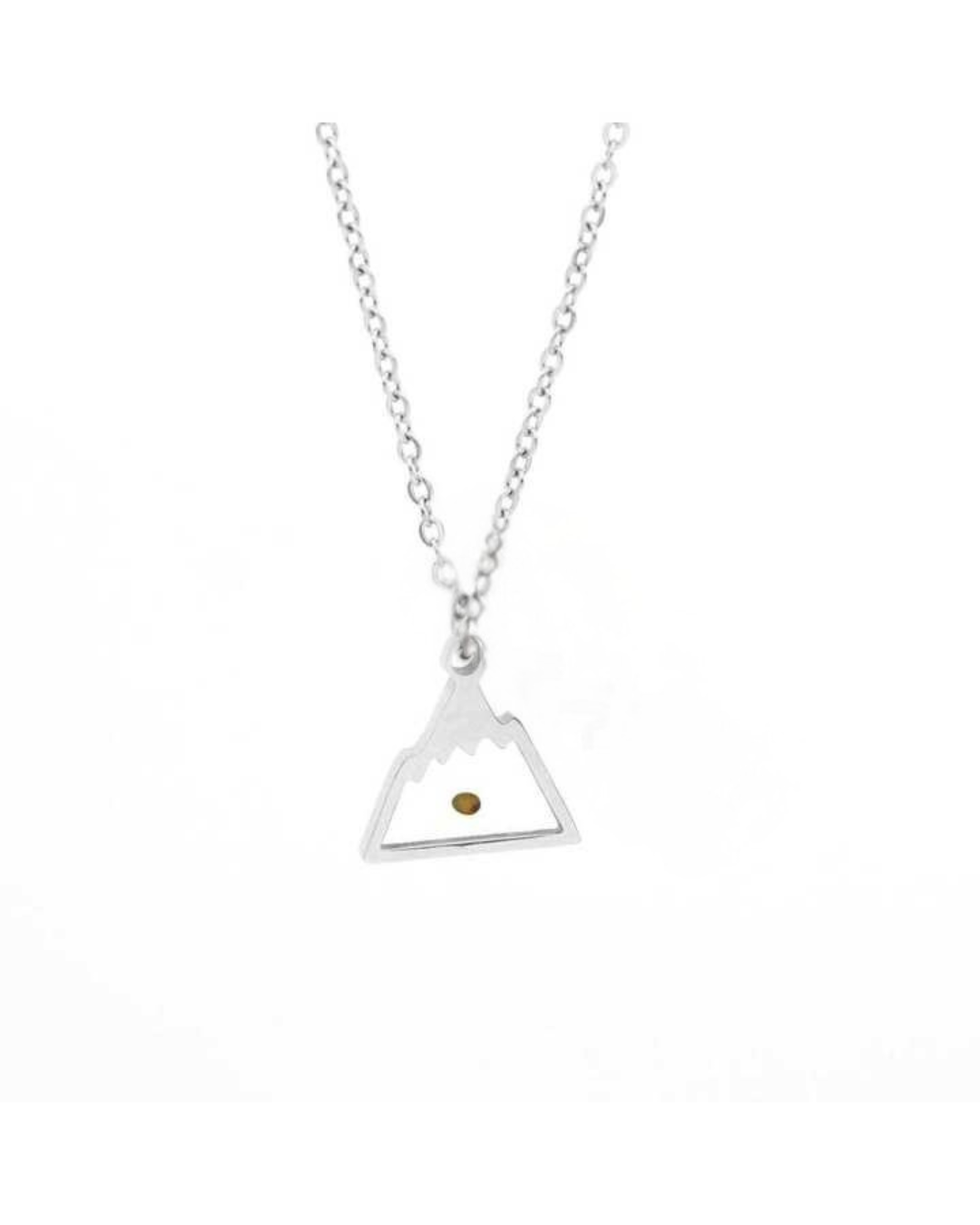Move Mountains Necklace - Encapsulated Mustard Seed - SS Silver