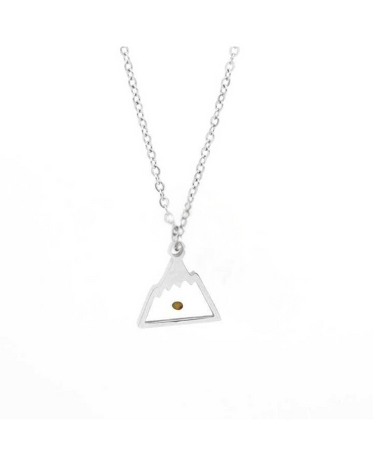 Move Mountains Necklace - Encapsulated Mustard Seed - SS Silver