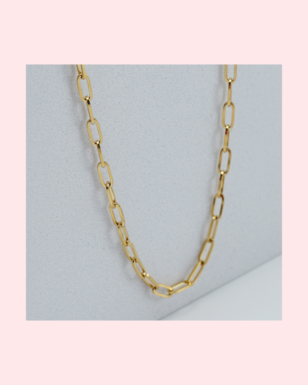 Paper Clip Necklace - Waterproof - Tarnish Free