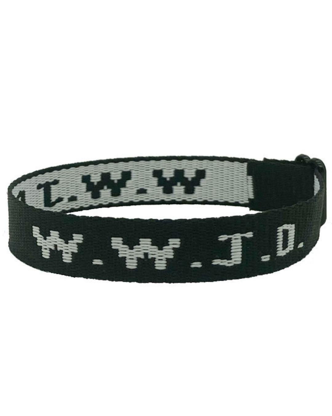 FREE - WWJD Jacquard Wristband - Neutral Colours