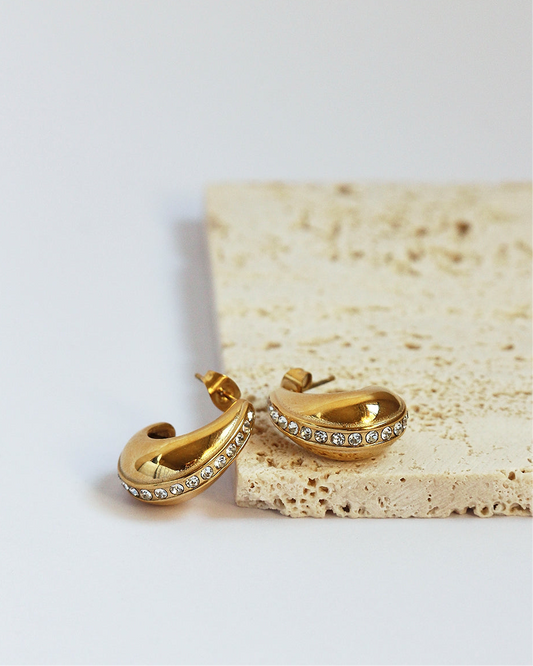 Rhoda Premium CZ Earrings - Waterproof - Tarnish Proof