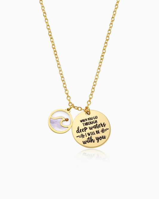 Deep Waters Pendant - Faith & Strength Necklace