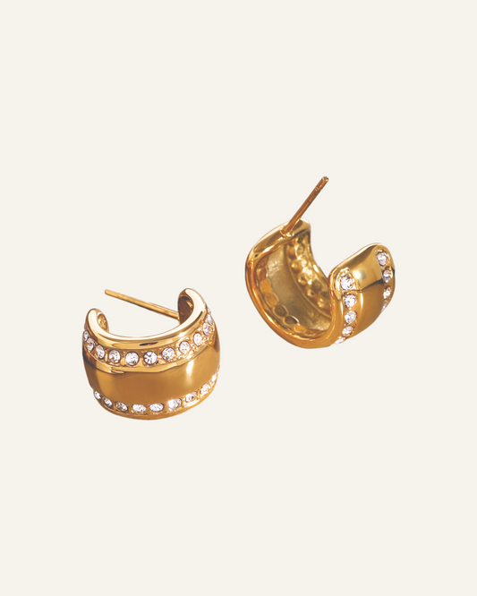 Evelyn Chunky Studs | Waterproof | Premium