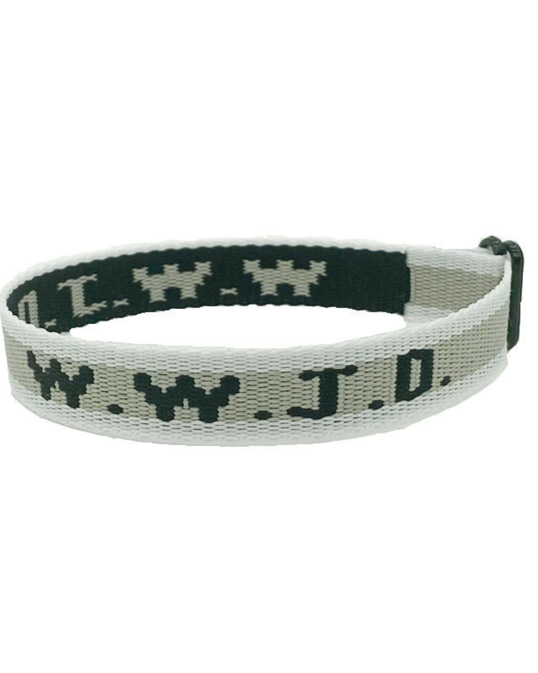 FREE - WWJD Jacquard Wristband - Neutral Colours