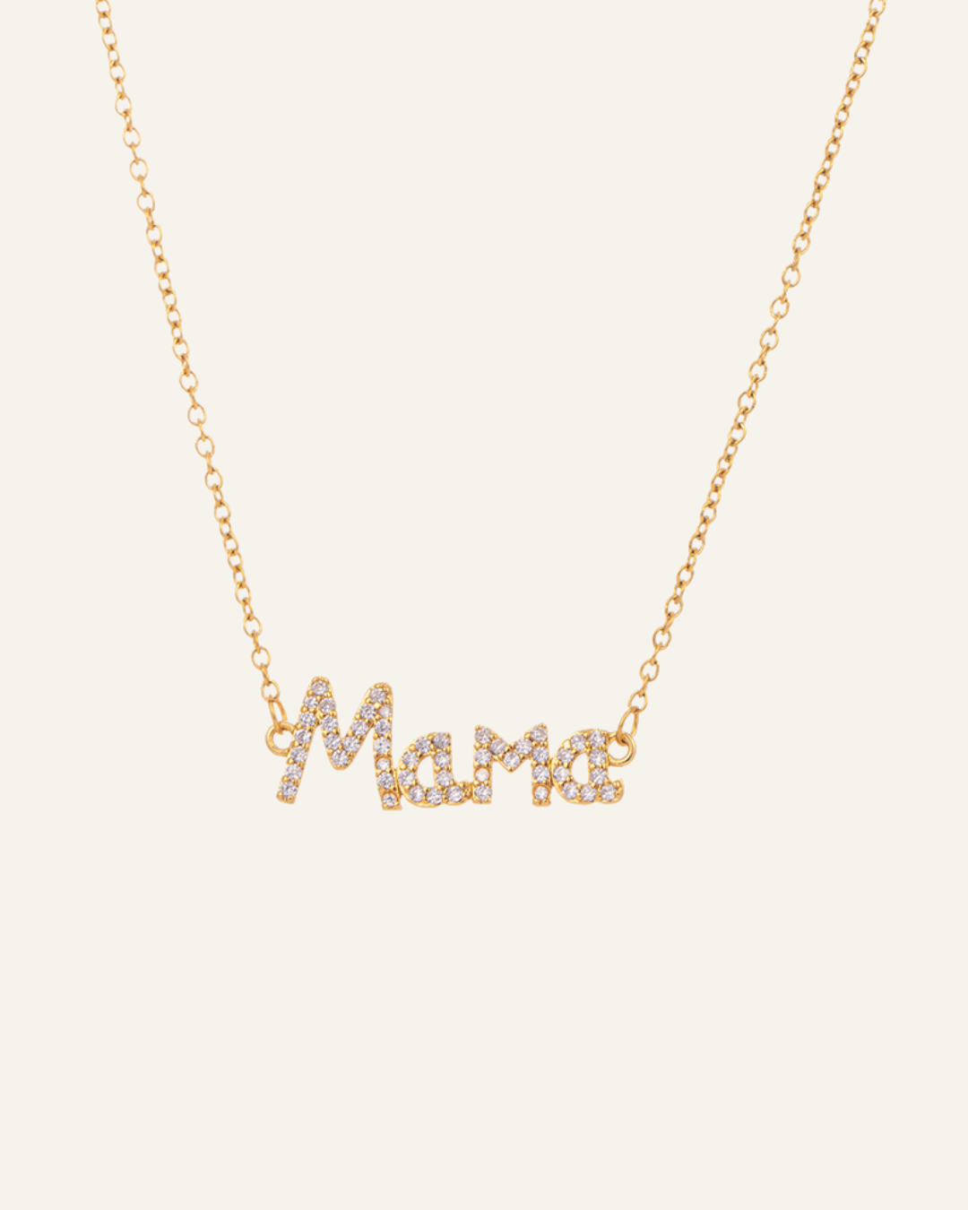Mama Necklace | Rhinestones