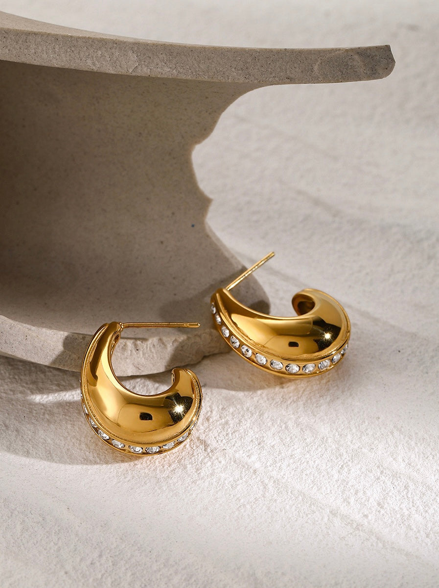 Rhoda Premium CZ Earrings - Waterproof - Tarnish Proof